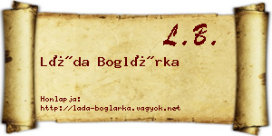 Láda Boglárka névjegykártya