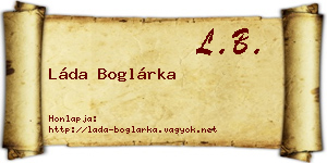 Láda Boglárka névjegykártya