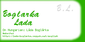 boglarka lada business card