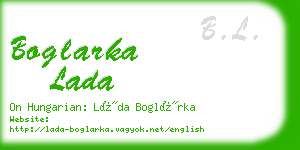 boglarka lada business card